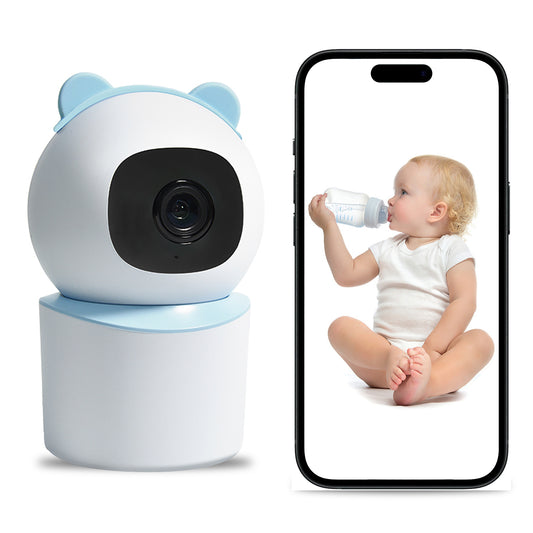 Baby Monitor with 360 Wireless , Nanny Cam, Safety Alerts, 3MP HD WiFi Camera