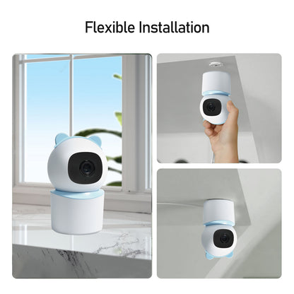 Baby Monitor with 360 Wireless , Nanny Cam, Safety Alerts, 3MP HD WiFi Camera